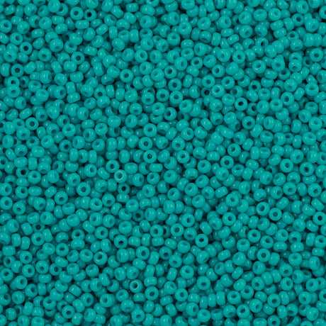 50g Miyuki Round Seed Bead 11/0 Duracoat Opaque Underwater Blue (4480)