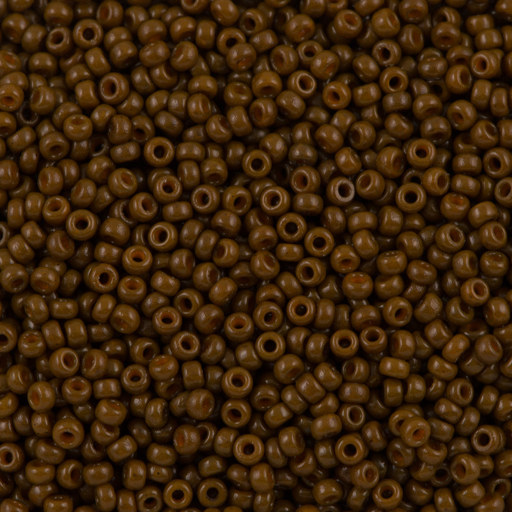 Miyuki Round Seed Bead 11/0 Duracoat Opaque Cognac (4492)