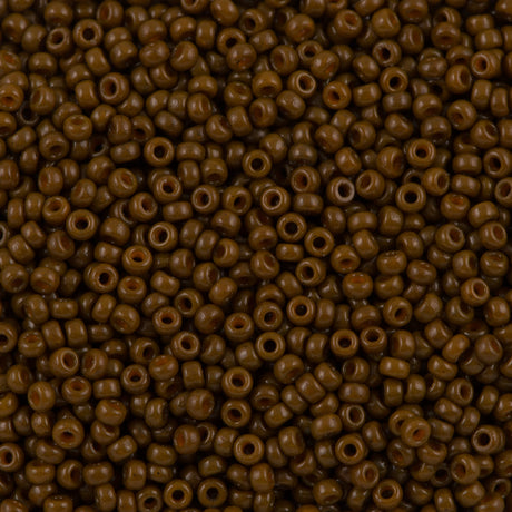 Miyuki Round Seed Bead 11/0 Duracoat Opaque Cognac (4492)