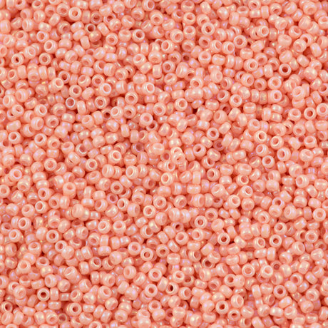 Miyuki Round Seed Bead 11/0 Opaque Salmon Luster (596)