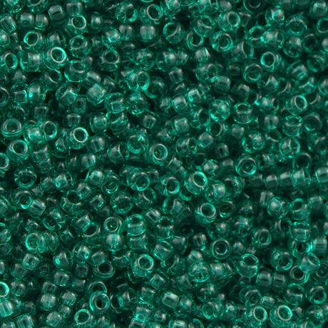 Miyuki Round Seed Bead 11/0 Transparent Dark Green (147)