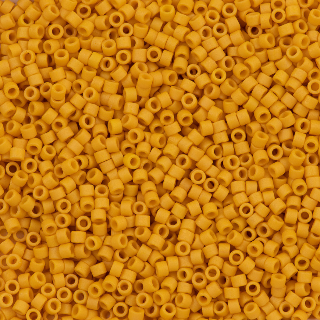 25g Miyuki Delica Seed Bead 11/0 Matte Opaque Glazed Banana DB2285