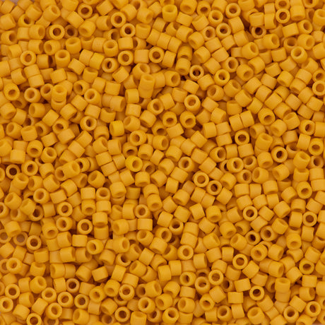 25g Miyuki Delica Seed Bead 11/0 Matte Opaque Glazed Banana DB2285