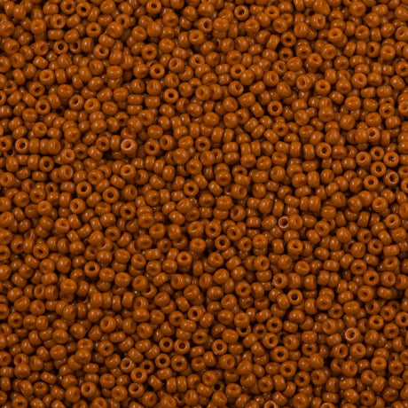 Miyuki Round Seed Bead 11/0 Duracoat Dyed Opaque Persimmon (4458)