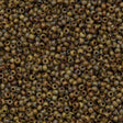 Miyuki Round Seed Bead 11/0 Opaque Brown Picasso (4517)