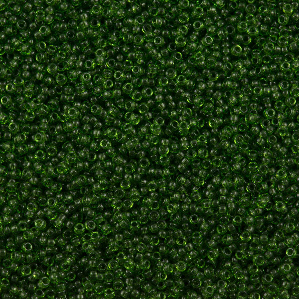 Miyuki Round Seed Bead 11/0 Transparent Olive Green (158)