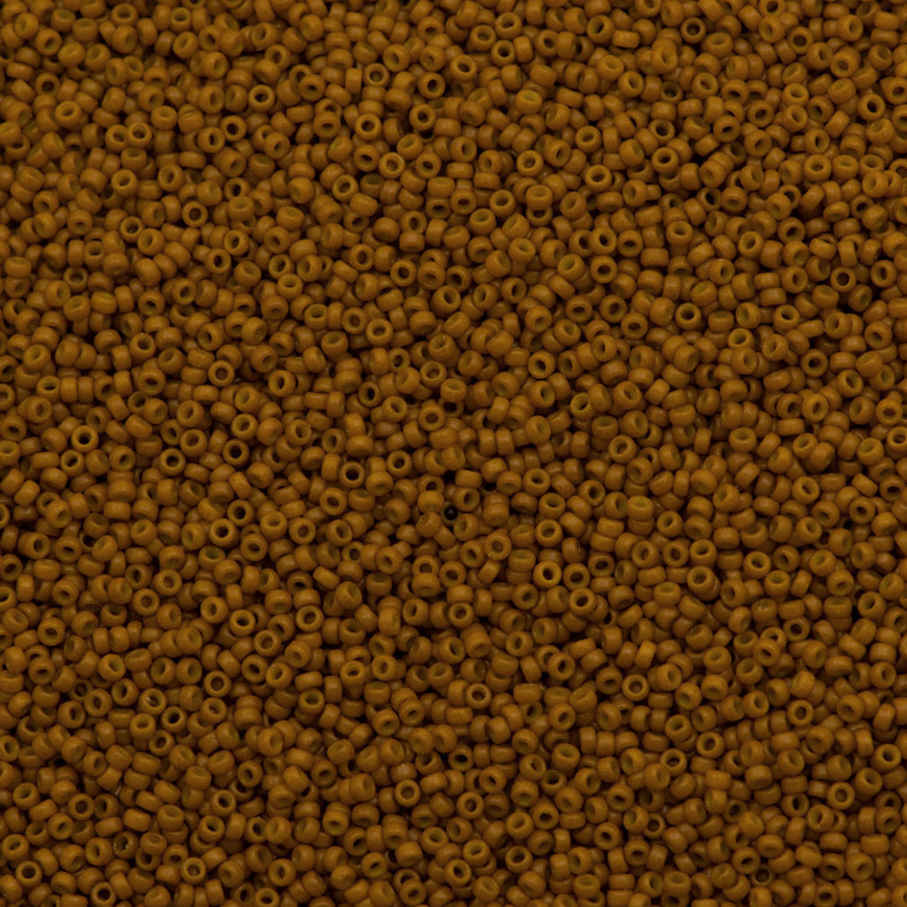 50g Miyuki Round Seed Bead 11/0 Duracoat Opaque Toast (4460)