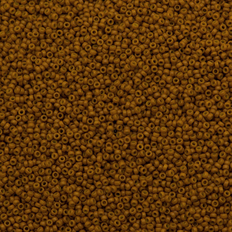 50g Miyuki Round Seed Bead 11/0 Duracoat Opaque Toast (4460)