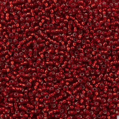 Miyuki Round Seed Bead 15/0 Silver Lined Ruby (11)