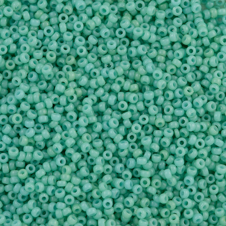 Miyuki Round Seed Bead 15/0 Duracoat Dyed Opaque Sea Opal (4475)