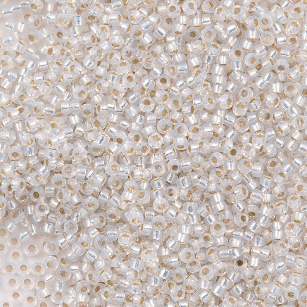 Miyuki Round Seed Bead 15/0 Gilt Lined Opal (551)