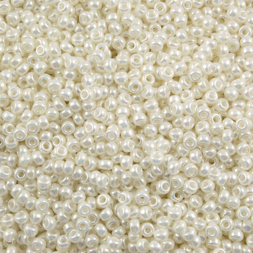 Miyuki Round Seed Bead 15/0 Opaque Opal Luster (591)