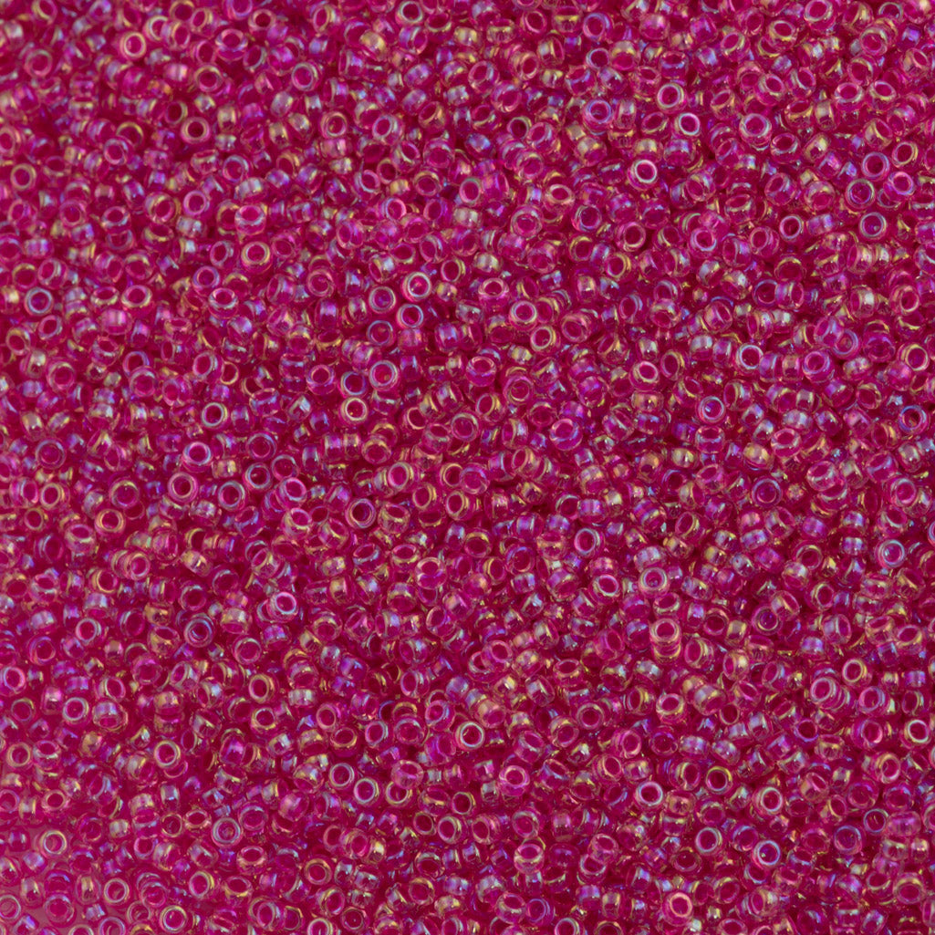 Miyuki Round Seed Bead 15/0 Fuchsia Rainbow (355)