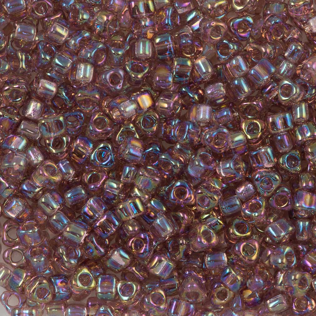 Clear Iridescent Beads - 11/0