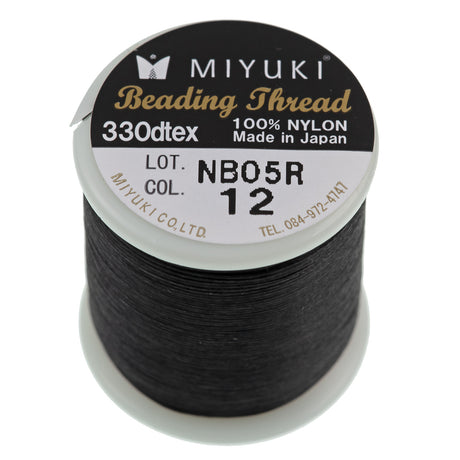 Miyuki Beading Thread Black 50 Meter Spool 330dtex