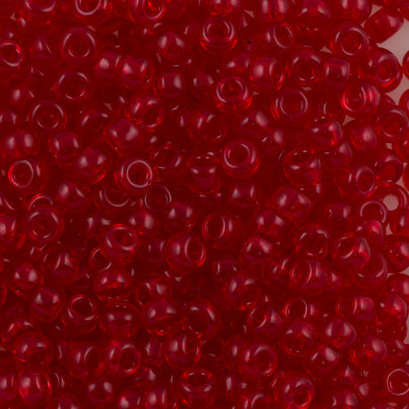 Miyuki Round Seed Bead 6/0 Transparent Ruby (141)