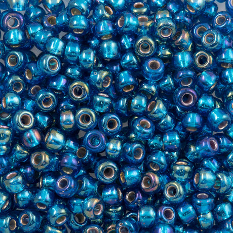 Miyuki Round Seed Bead 6/0 Silver Lined Capri AB (1025)