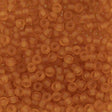 Miyuki Round Seed Bead 6/0 Matte Transparent Topaz (133F)