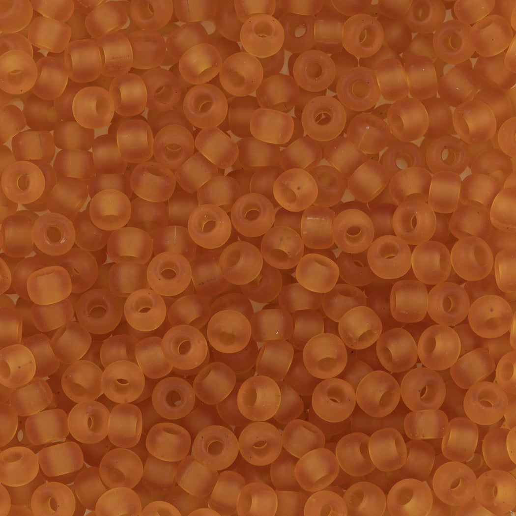 Miyuki Round Seed Bead 6/0 Matte Transparent Topaz (133F)