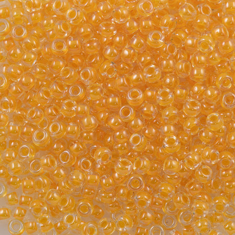 Miyuki Round Seed Bead 6/0 Inside Color Lined Canary (202)