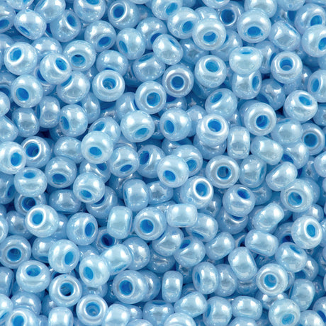 Miyuki Round Seed Bead 6/0 Light Blue Ceylon (524)