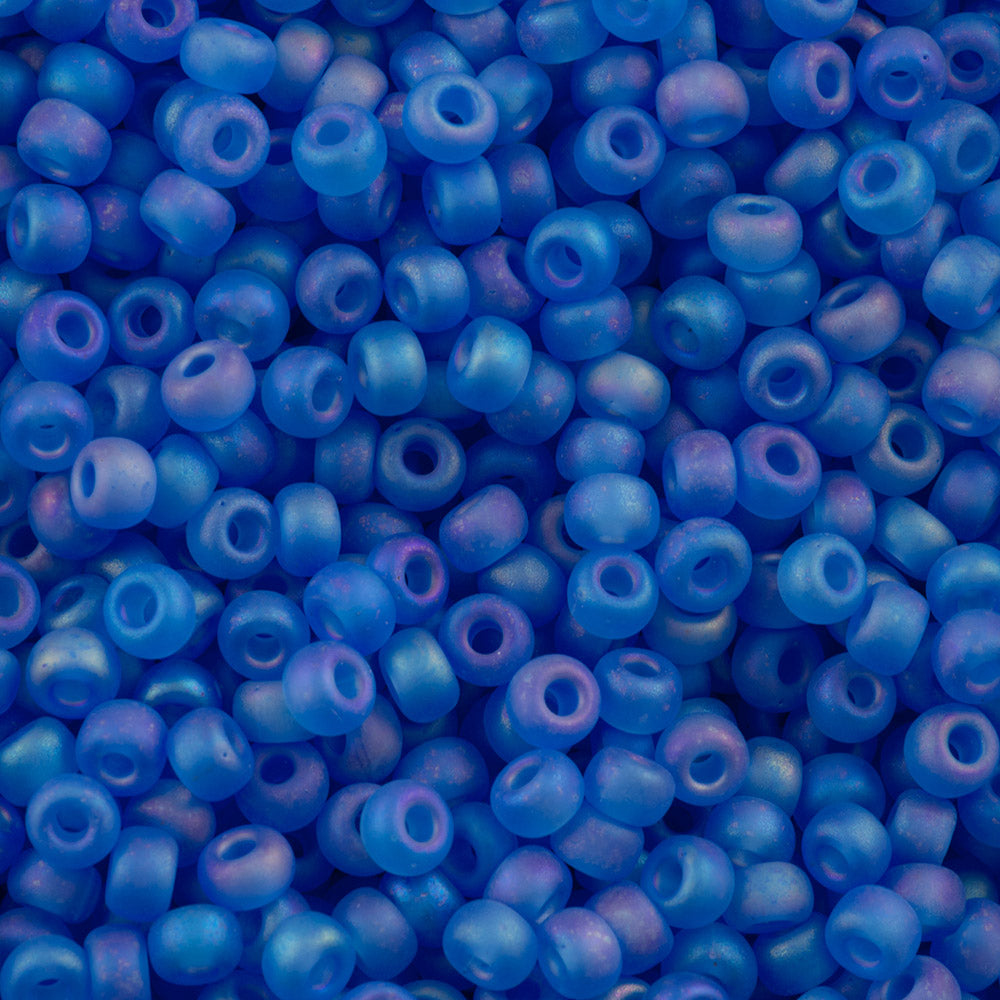 Miyuki Round Seed Bead 8/0 Matte Blue AB (150FR)