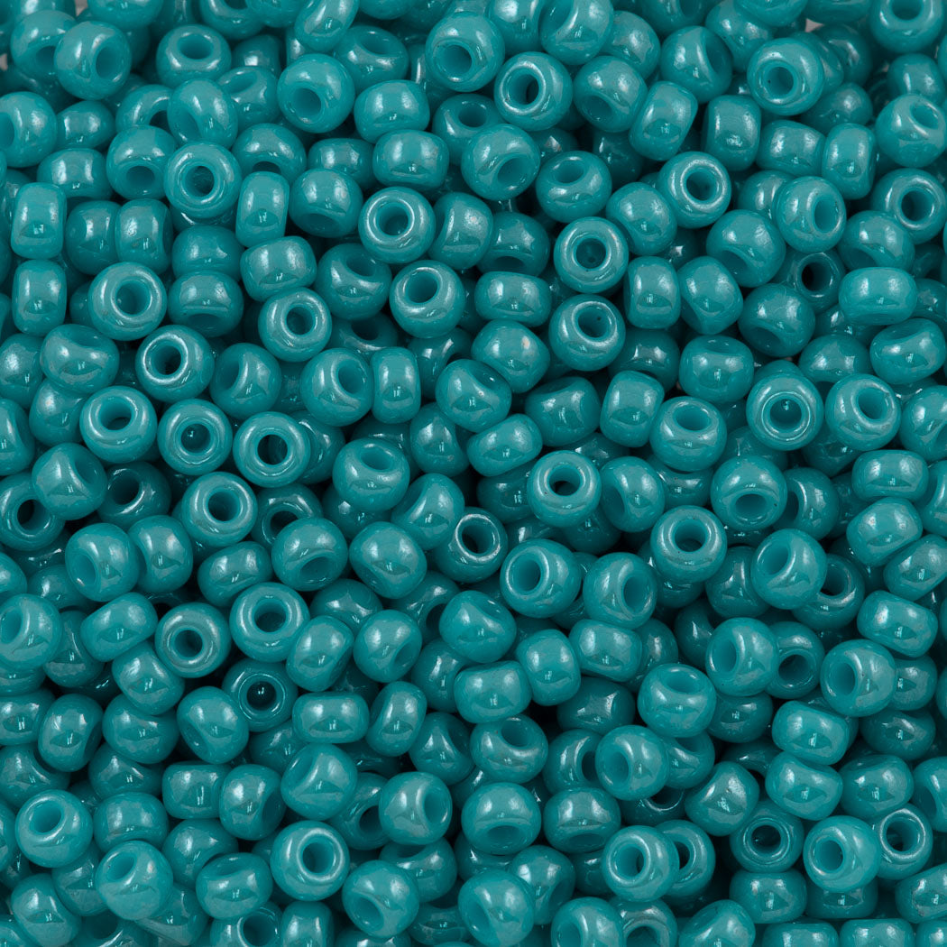 Miyuki Round Seed Bead 8/0 Opaque Turquoise Luster (2470)