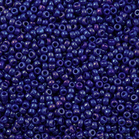 Miyuki Round Seed Bead 6/0 Opaque Cobalt Luster (1945)