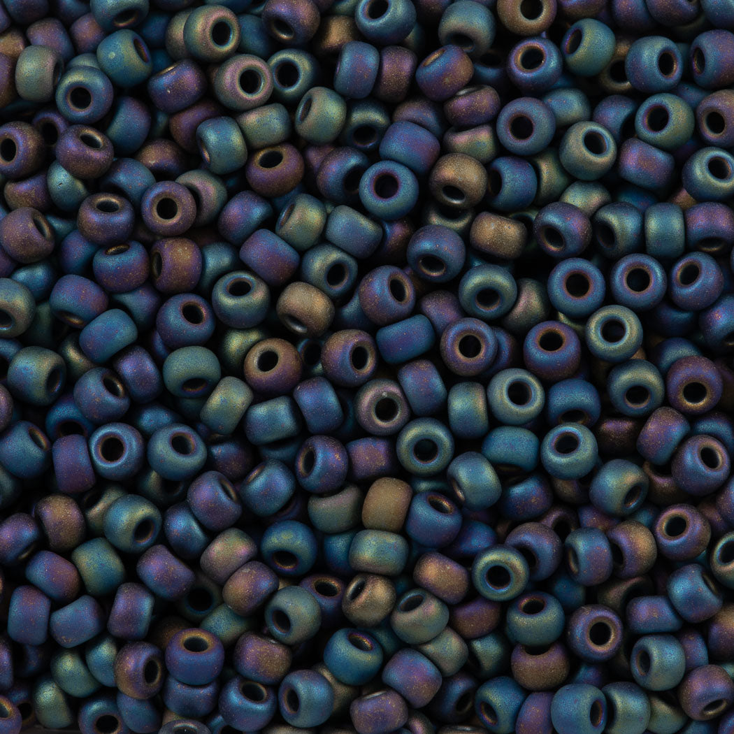 Matte Black Miyuki Seed Beads 8/0