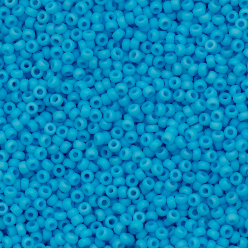 Miyuki Round Seed Bead 8/0 Matte Opaque Light Blue (413F)