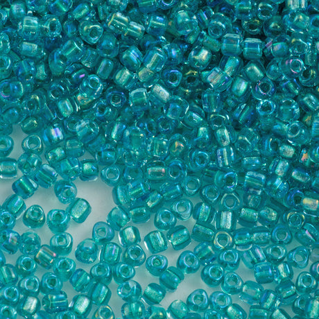 Miyuki Triangle Seed Bead 8/0 Aqua Lined Light Sapphire (1822)