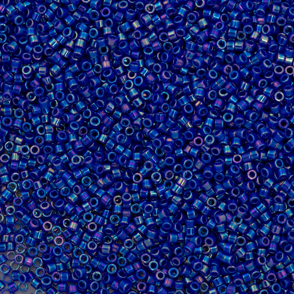 Miyuki Delica Seed Bead 10/0 Opaque Cobalt AB DBM165