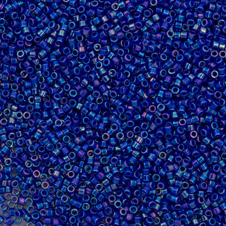 Miyuki Delica Seed Bead 10/0 Opaque Cobalt AB DBM165