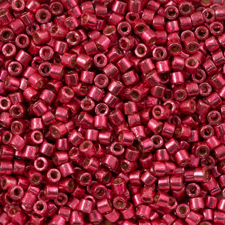 Miyuki Delica Seed Bead 10/0 Duracoat Galvanized Light Cranberry 7g Tube DBM1841