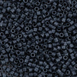 Miyuki Delica Seed Bead 10/0 Metallic Matte Dark Blue Grey DBM301