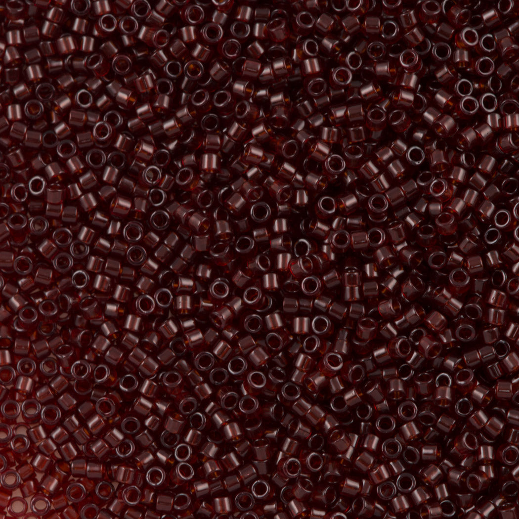 25g Miyuki Delica seed bead 11/0 Transparent Ruby DB1102