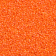 25g Miyuki Delica Seed Bead 11/0 Matte Opaque Mandarin Orange AB DB1593