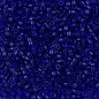 Miyuki Delica Seed Bead 11/0 Transparent Cobalt 2-inch Tube DB707