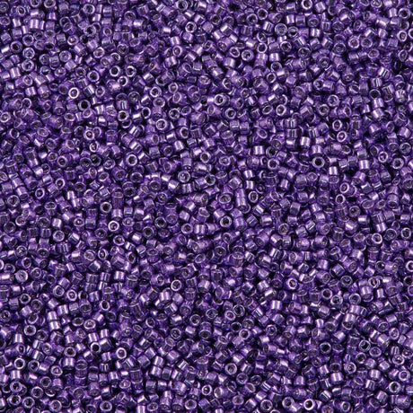 25g Miyuki Delica Seed Bead 11/0 Galvanized Purple DB430