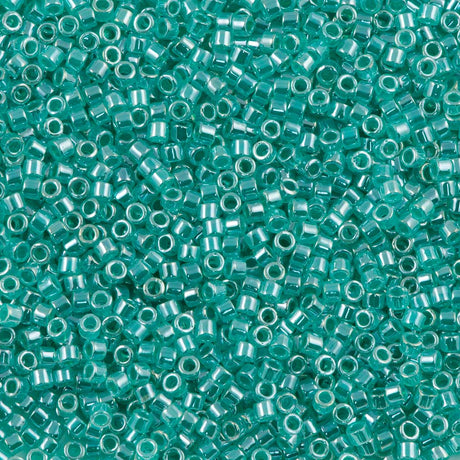 Miyuki Delica Seed Bead 11/0 Crystal Green Aqua 2-inch Tube DB238