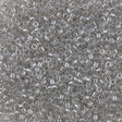 Miyuki Delica Seed Bead 11/0 Transparent Luster Light Grey 2-inch Tube DB1231