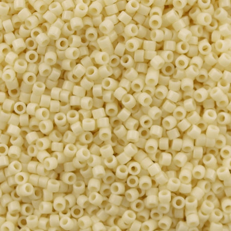 Miyuki Delica Seed Bead 8/0 Opaque Rich Cream DBL732