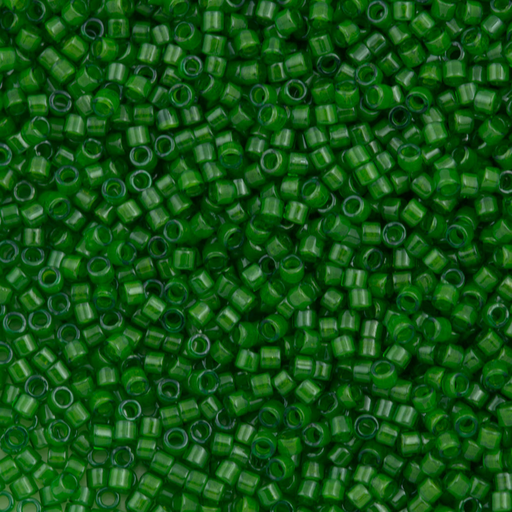 25g Miyuki Delica seed bead 11/0 Light Kelly Green DB274