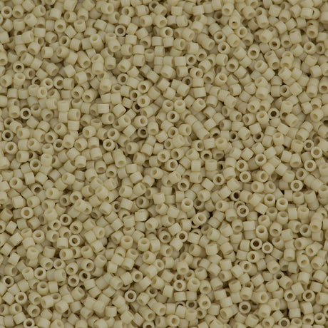 25g Miyuki Delica Seed Bead 11/0 Matte Bone Glazed Luster DB388