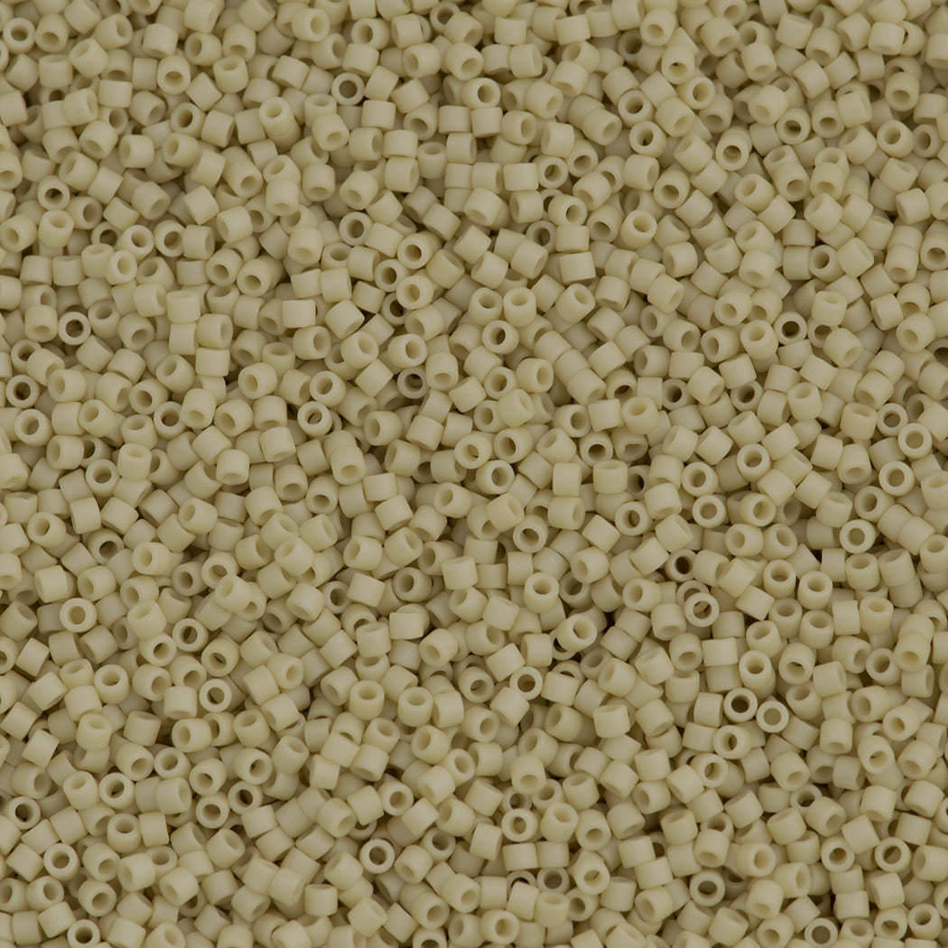 Miyuki Delica Seed Bead 11/0 Matte Bone Glazed Luster 2-inch Tube DB388