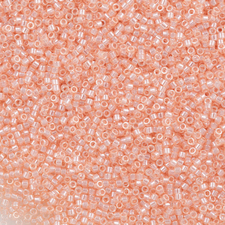 25g Miyuki Delica seed bead 11/0 Transparent Pink Glazed Luster DB106