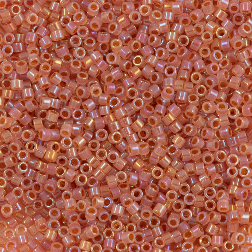 Miyuki Delica Seed Bead 11/0 Inside Dyed Color Pink & Honey 7g Tube DB1733