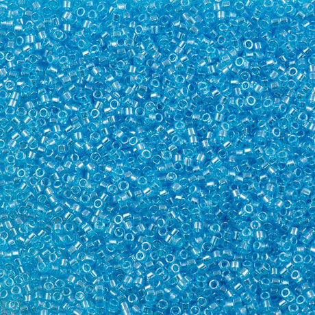 25g Miyuki Delica Seed Bead 11/0 Transparent Sky Blue Luster DB1890