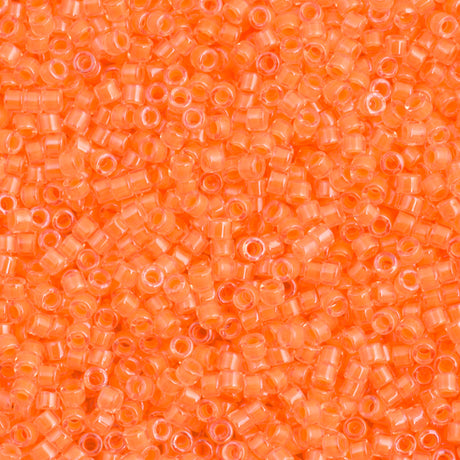 Miyuki Delica Seed Bead 11/0 Luminous Creamsicle 2-inch Tube DB2033