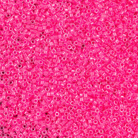 Miyuki Delica Seed Bead 11/0 Luminous Wild Strawberry 2-inch 